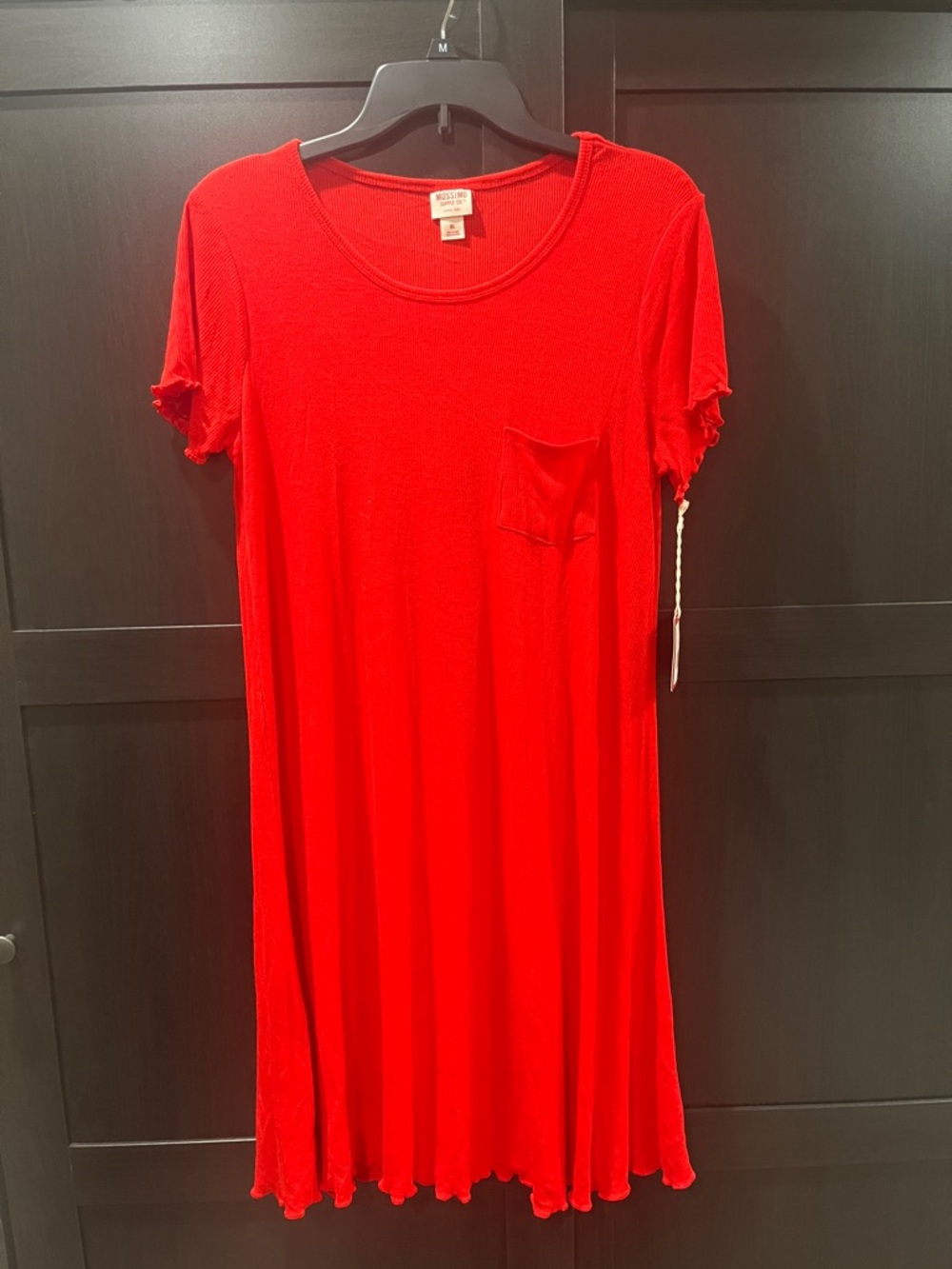 Mossimo Supply Co. Red Short Sleeve Swing Dress
